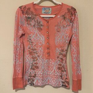 Butterfly Dropout Long Sleeve Top